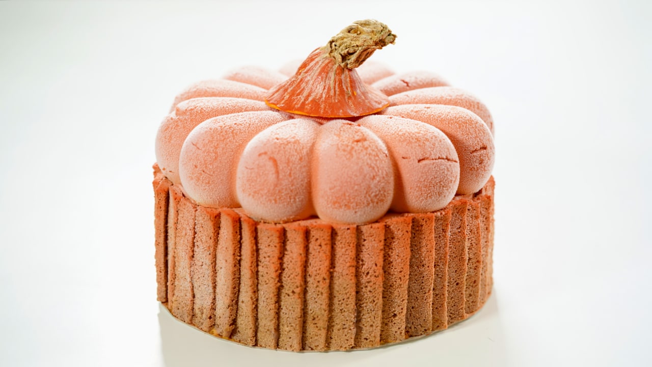 pumpkin gingerbread vacherin