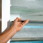 putting baking trays in the freezer