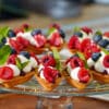 raspberry cassis tartlets