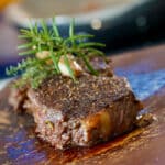 resting ribeye steak