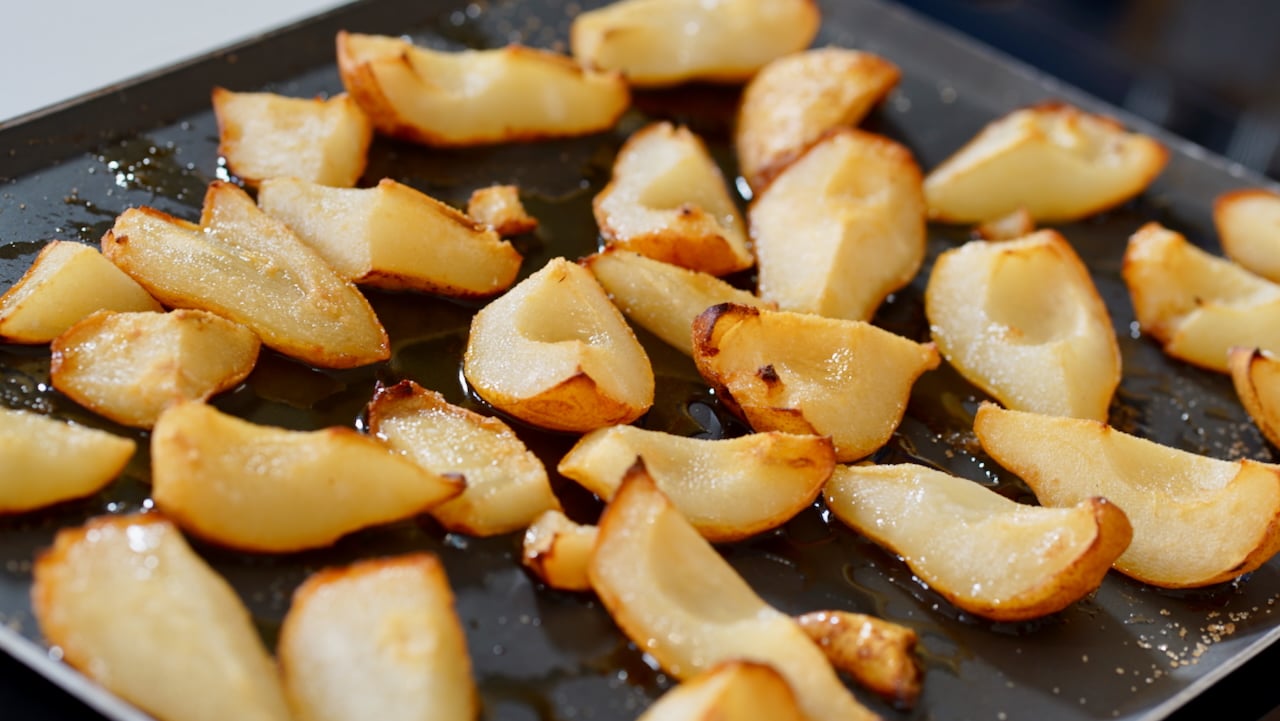 roasted Bartlett pears