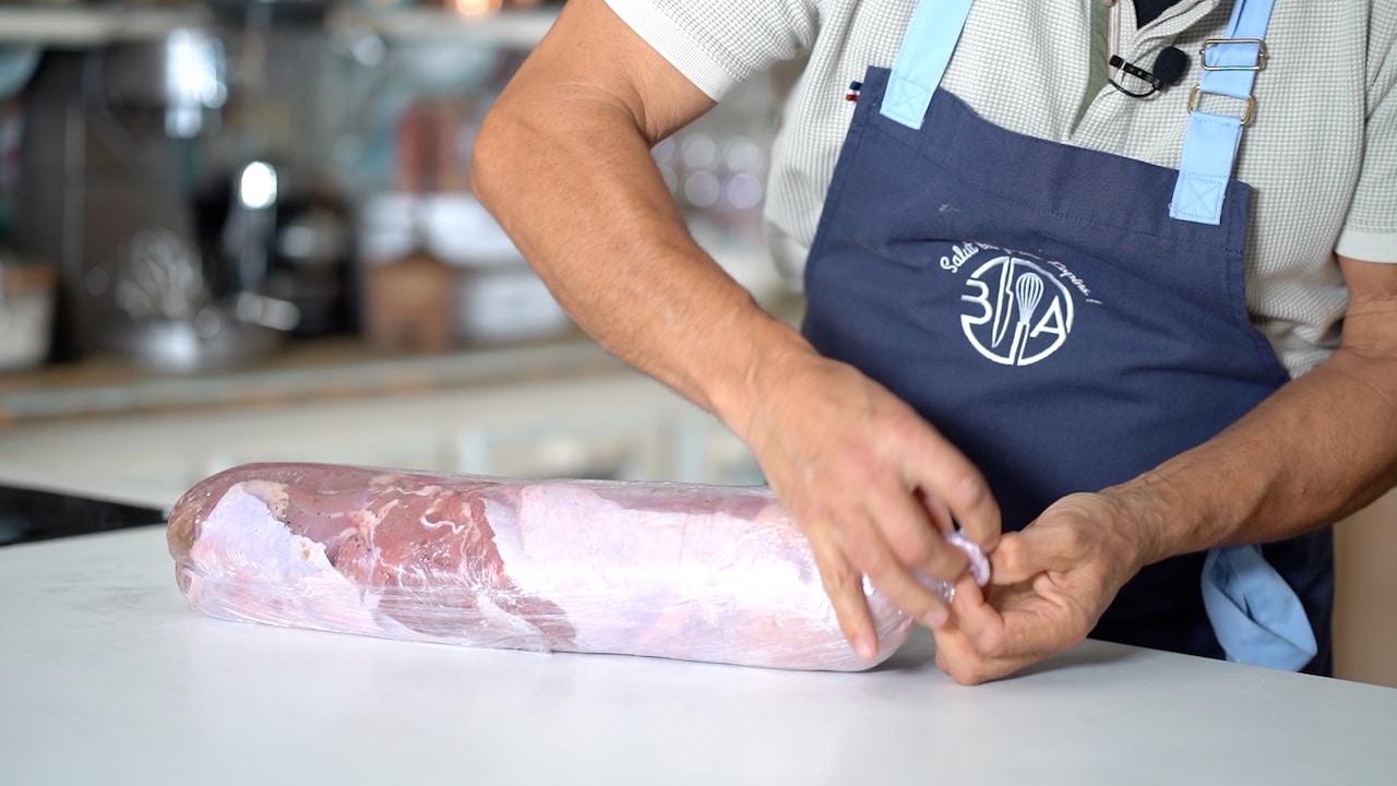 rolling turkey roulade