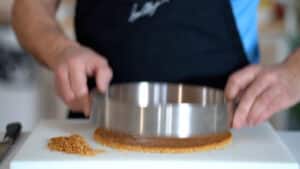sablé breton in cake ring