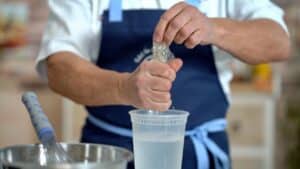 squeezing gelatin sheets