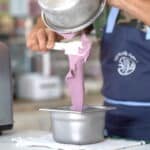 Storing blueberry ice cream