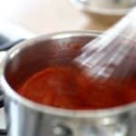 cooking strawberry gelée