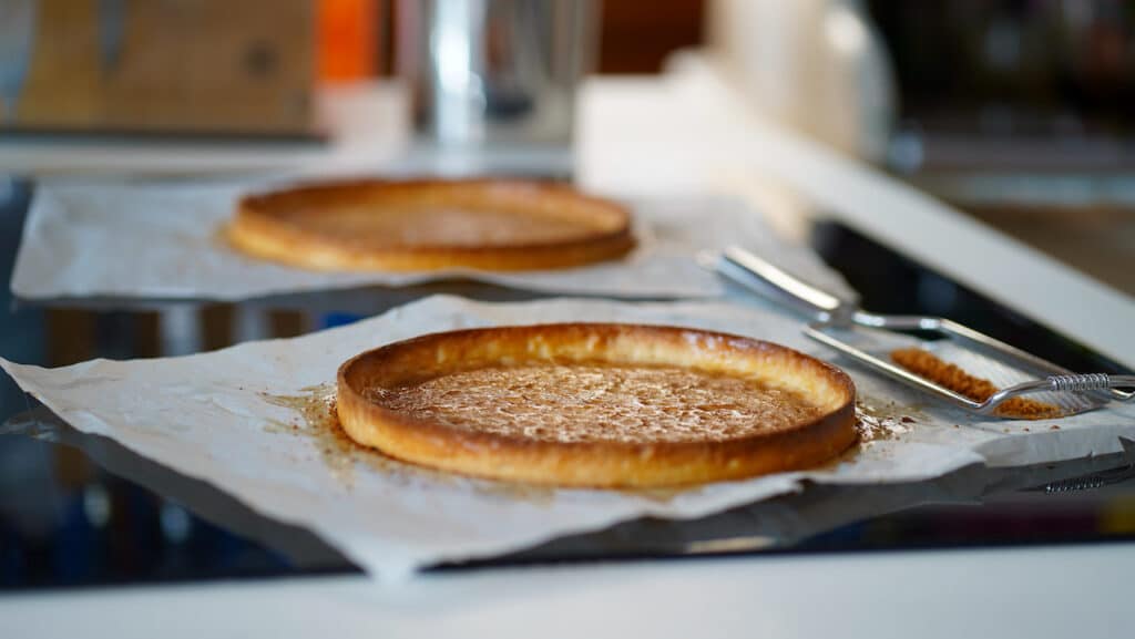 baked sugar dough tart shells