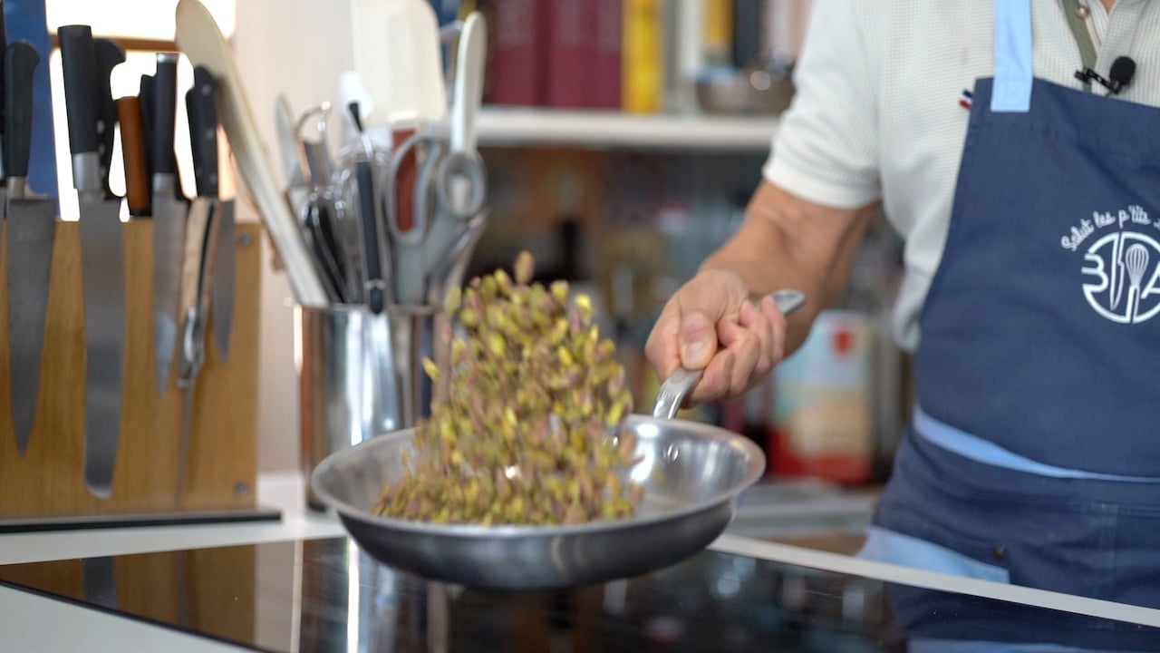 toasted pistachios