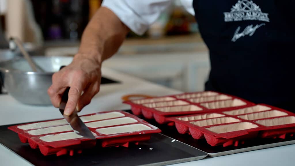 triple chocolate yule log montage